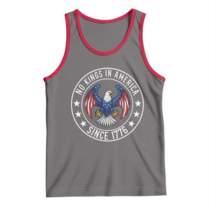 No Kings in America Patriotic Eagle Tank Top Since 1776 4th of July USA Independence Day TS02 Deep Heather Red Print Your Wear