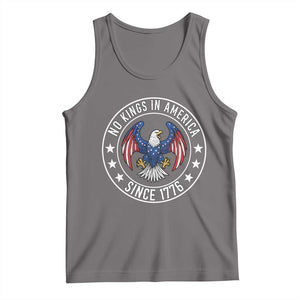 No Kings in America Patriotic Eagle Tank Top Since 1776 4th of July USA Independence Day TS02 Deep Heather Print Your Wear
