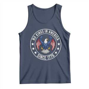 No Kings in America Patriotic Eagle Tank Top Since 1776 4th of July USA Independence Day TS02 Navy Print Your Wear