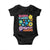 No Kings in America Protect Democracy Baby Onesie Colorful Flowers Patriotic Feminists TS02 Black Print Your Wear