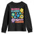 No Kings in America Protect Democracy Youth Sweatshirt Colorful Flowers Patriotic Feminists TS02 Black Print Your Wear