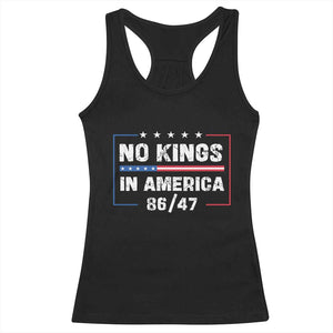 No Kings in America Racerback Tank Top 86 47 Impeach 47 TS10 Black Print Your Wear