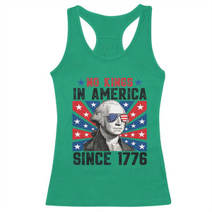 No Kings in America Since 1776 Racerback Tank Top Founding Fathers George Washington Patriotic TS02 Irish Green Print Your Wear