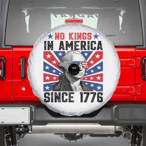 No Kings in America Since 1776 Spare Tire Cover Founding Fathers George Washington Patriotic TS02 White Print Your Wear