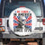 No Kings in America Since 1776 Spare Tire Cover Founding Fathers George Washington Patriotic TS02 No hole White Print Your Wear