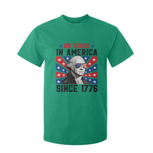 No Kings in America Since 1776 T Shirt For Kid Founding Fathers George Washington Patriotic TS02 Irish Green Print Your Wear