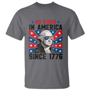 No Kings in America Since 1776 T Shirt Founding Fathers George Washington Patriotic TS02 Charcoal Print Your Wear