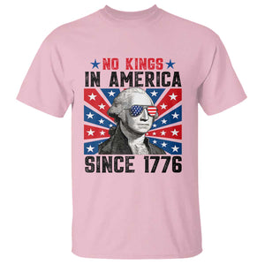No Kings in America Since 1776 T Shirt Founding Fathers George Washington Patriotic TS02 Light Pink Print Your Wear