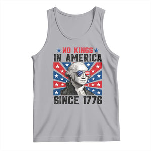 No Kings in America Since 1776 Tank Top Founding Fathers George Washington Patriotic TS02 Athletic Heather Print Your Wear