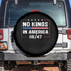 No Kings in America Spare Tire Cover 86 47 Impeach 47 TS10 No hole Black Print Your Wear