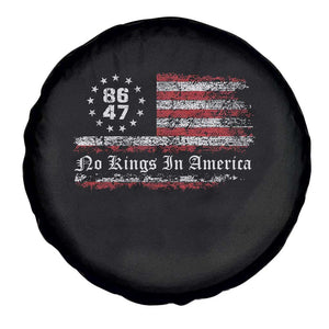 No Kings in America Spare Tire Cover 86 47 US Flag Impeach 47 TS10 Print Your Wear