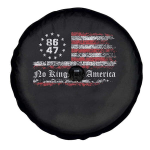 No Kings in America Spare Tire Cover 86 47 US Flag Impeach 47 TS10 Print Your Wear