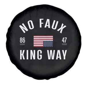 No Kings in America Spare Tire Cover US Flag Upside Down TS10 Print Your Wear