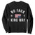 No Kings in America Sweatshirt US Flag Upside Down TS10 Black Print Your Wear