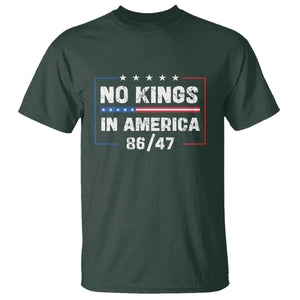 No Kings in America T Shirt 86 47 Impeach 47 TS10 Dark Forest Green Print Your Wear