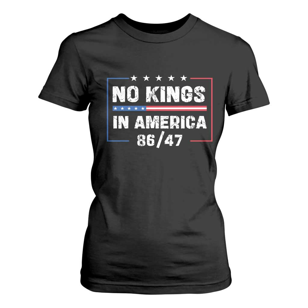 No Kings in America T Shirt For Women 86 47 Impeach 47 TS10 Black Print Your Wear