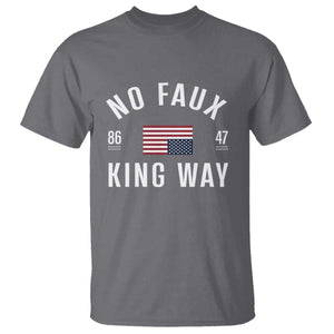 No Kings in America T Shirt US Flag Upside Down TS10 Charcoal Print Your Wear