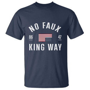 No Kings in America T Shirt US Flag Upside Down TS10 Navy Print Your Wear