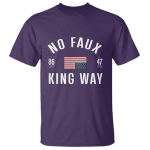 No Kings in America T Shirt US Flag Upside Down TS10 Purple Print Your Wear