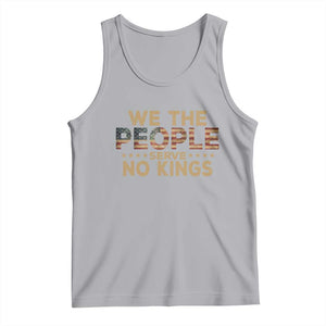 No Kings in USA Tank Top Vintage Old American Flag We The People TS10 Athletic Heather Print Your Wear