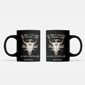 No One Is illegal On Stolen Land Coffee Mug TS09 Black Print Your Wear