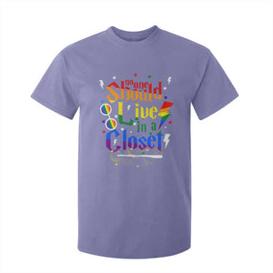 No One Should Live in a Closet T Shirt For Kid LGBTQ+ Pride Empowerment Ally TS02 Violet Print Your Wear