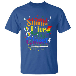 No One Should Live in a Closet T Shirt LGBTQ+ Pride Empowerment Ally TS02 Royal Blue Print Your Wear