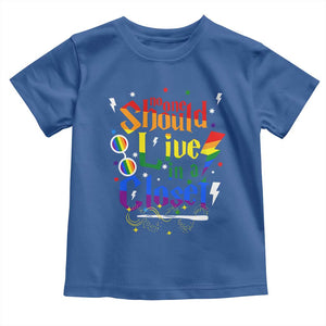 No One Should Live in a Closet Toddler T Shirt LGBTQ+ Pride Empowerment Ally TS02 Royal Blue Print Your Wear