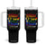No One Should Live in a Closet Tumbler With Handle LGBTQ+ Pride Empowerment Ally TS02 One Size: 40 oz Black Print Your Wear