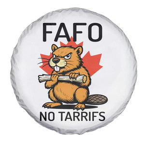 No Tariffs Canada Spare Tire Cover Never 51st State Canadian Beaver TS02 Print Your Wear