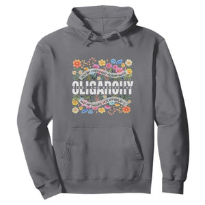 Not My President Subtle Floral Hoodie Not My Voice Values Beliefs TS02 Charcoal Print Your Wear
