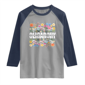 Not My President Subtle Floral Raglan Shirt Not My Voice Values Beliefs TS02 Sport Gray Navy Print Your Wear