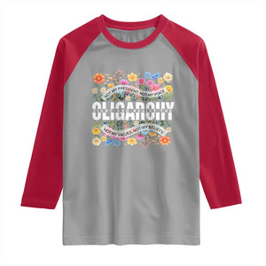 Not My President Subtle Floral Raglan Shirt Not My Voice Values Beliefs TS02 Sport Gray Red Print Your Wear