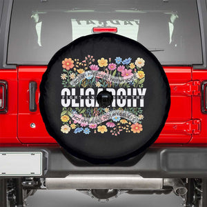 Not My President Subtle Floral Spare Tire Cover Not My Voice Values Beliefs TS02 Black Print Your Wear