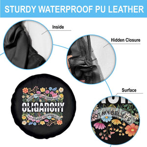 Not My President Subtle Floral Spare Tire Cover Not My Voice Values Beliefs TS02 Print Your Wear