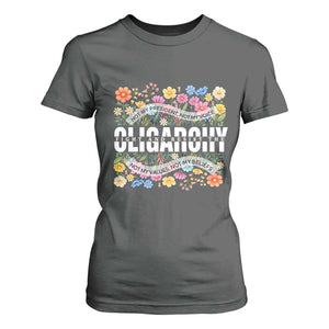 Not My President Subtle Floral T Shirt For Women Not My Voice Values Beliefs TS02 Dark Heather Print Your Wear
