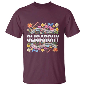Not My President Subtle Floral T Shirt Not My Voice Values Beliefs TS02 Maroon Print Your Wear