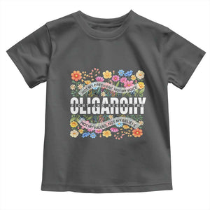 Not My President Subtle Floral Toddler T Shirt Not My Voice Values Beliefs TS02 Dark Heather Print Your Wear