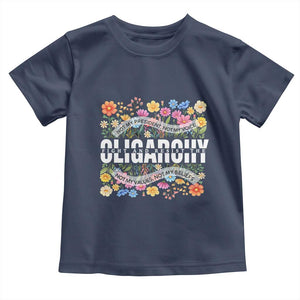 Not My President Subtle Floral Toddler T Shirt Not My Voice Values Beliefs TS02 Navy Print Your Wear