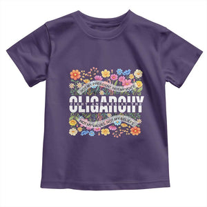Not My President Subtle Floral Toddler T Shirt Not My Voice Values Beliefs TS02 Purple Print Your Wear