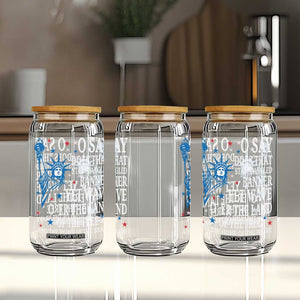 O Say Does That Star Spangled Banner Glass Can Patriotic American National Anthem Statue of Liberty TS11 Print Your Wear