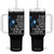 O Say Does That Star Spangled Banner Tumbler With Handle Patriotic American National Anthem Statue of Liberty TS11 One Size: 40 oz Black Print Your Wear