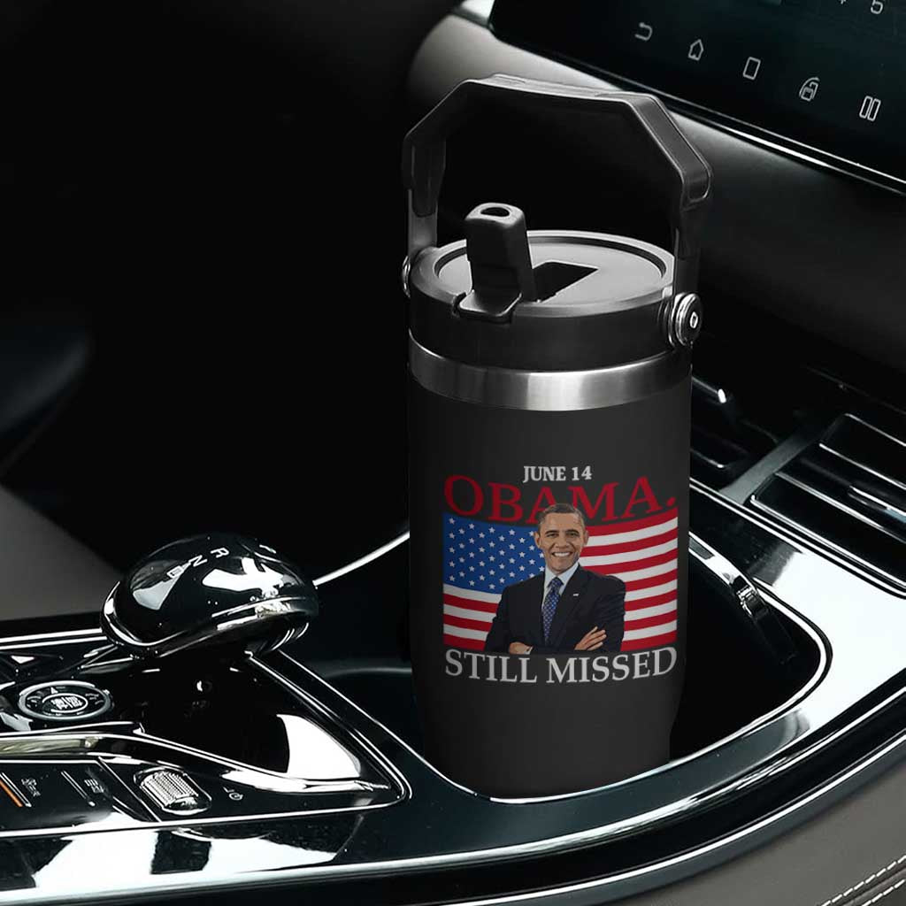 Obama Still Missed Flip Straw Tumbler Patriotic Tribute for June 14 TS02 Print Your Wear