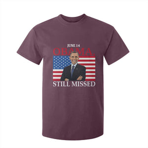 Obama Still Missed T Shirt For Kid Patriotic Tribute for June 14 TS02 Maroon Print Your Wear
