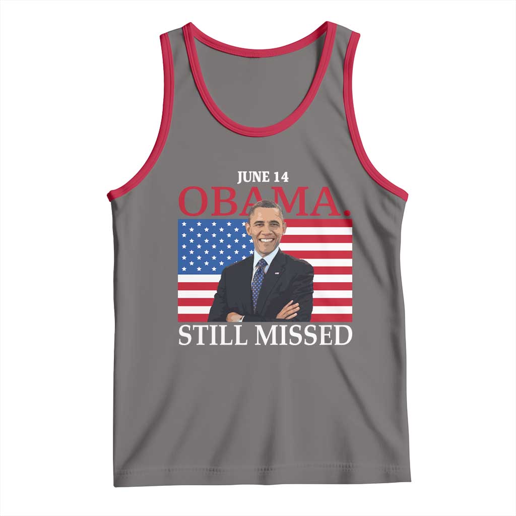 Obama Still Missed Tank Top Patriotic Tribute for June 14 TS02 Deep Heather Red Print Your Wear