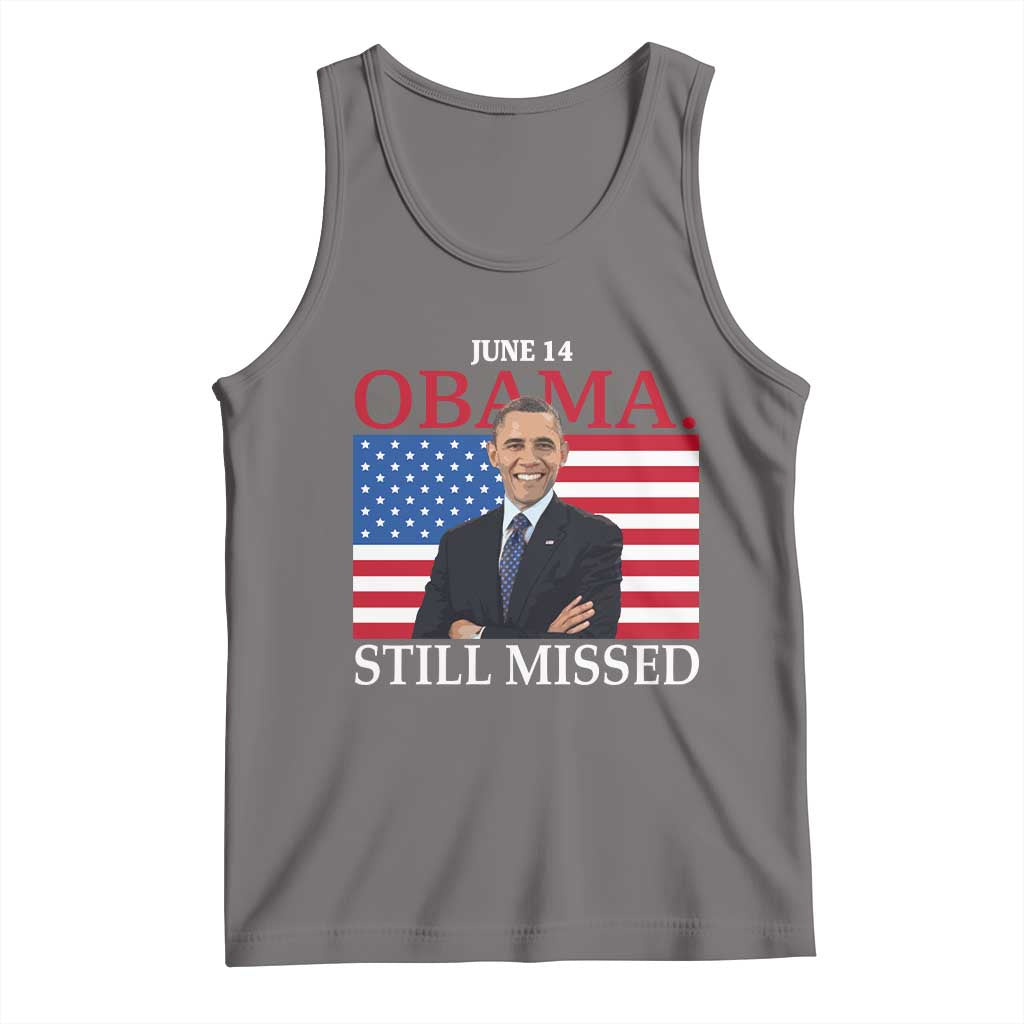 Obama Still Missed Tank Top Patriotic Tribute for June 14 TS02 Deep Heather Print Your Wear