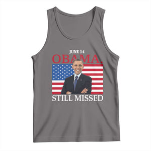 Obama Still Missed Tank Top Patriotic Tribute for June 14 TS02 Deep Heather Print Your Wear