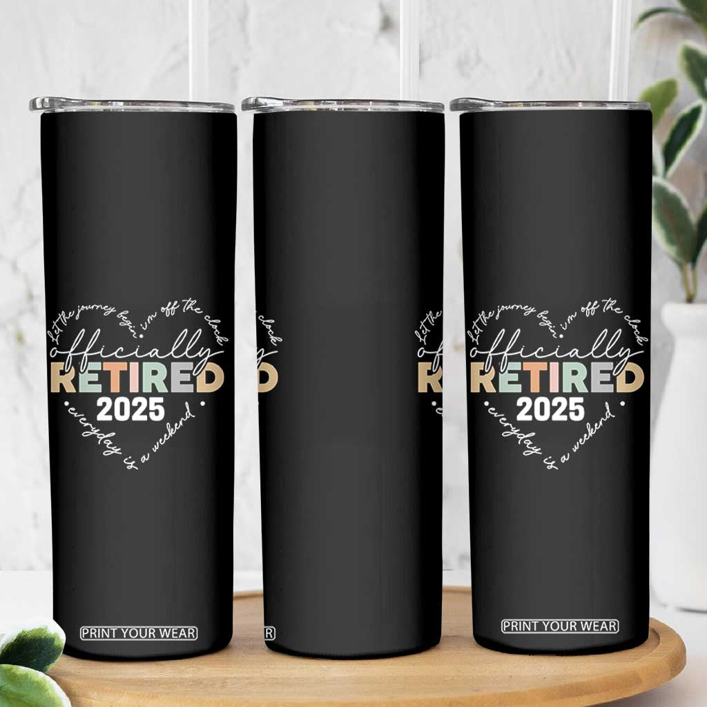 Officially Retired 2025 Skinny Tumbler Women Retirement Vintage TS10 Print Your Wear