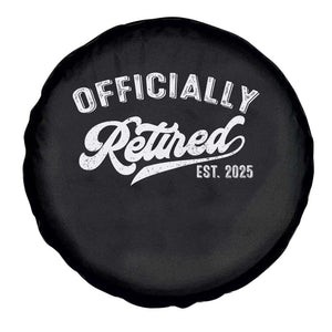 Officially Retired 2025 Spare Tire Cover Vintage Retirement TS10 Print Your Wear