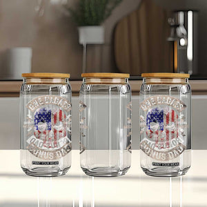 One Badass Bonus Dad Glass Can Vintage Step Dad American Flag Fathers Day TS10 Print Your Wear